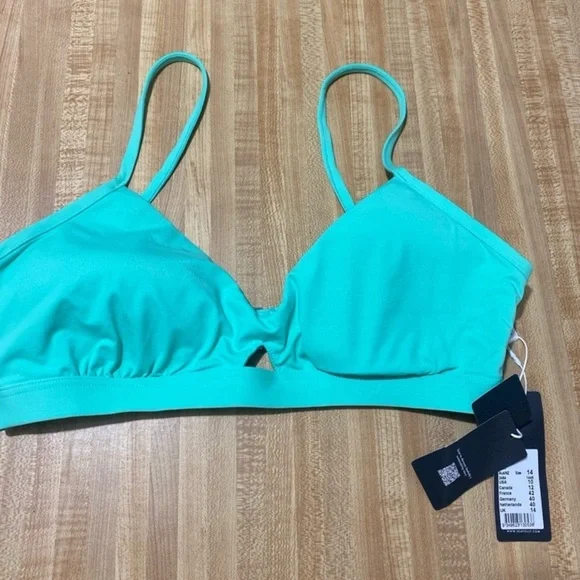Seafolly Hybrid Bralette Keyhole Top & Twist Band Hipster Bikini Bottoms NWT 10 - Picture 6 of 11